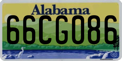 AL license plate 66CG086