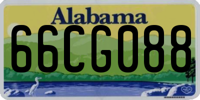 AL license plate 66CG088