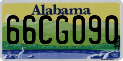 AL license plate 66CG090