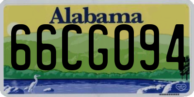 AL license plate 66CG094