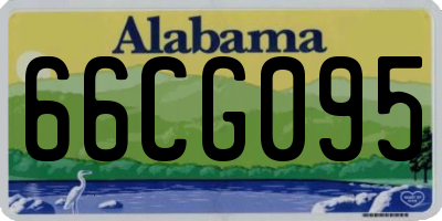 AL license plate 66CG095