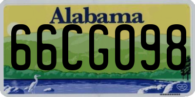AL license plate 66CG098