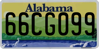 AL license plate 66CG099