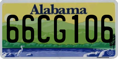 AL license plate 66CG106