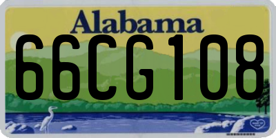 AL license plate 66CG108