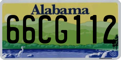 AL license plate 66CG112