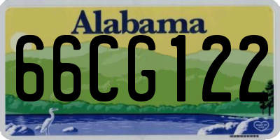 AL license plate 66CG122