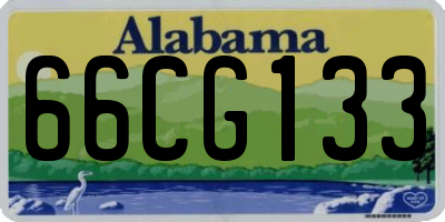 AL license plate 66CG133