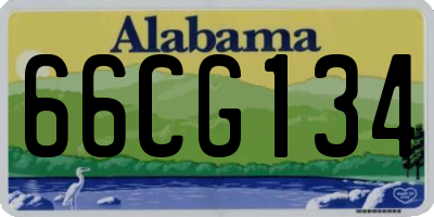 AL license plate 66CG134