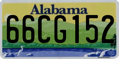 AL license plate 66CG152