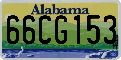 AL license plate 66CG153