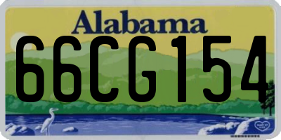 AL license plate 66CG154