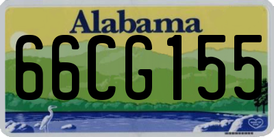 AL license plate 66CG155