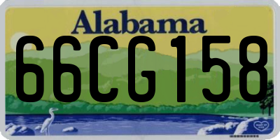 AL license plate 66CG158