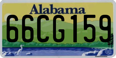 AL license plate 66CG159