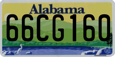 AL license plate 66CG160