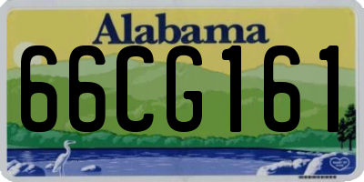 AL license plate 66CG161