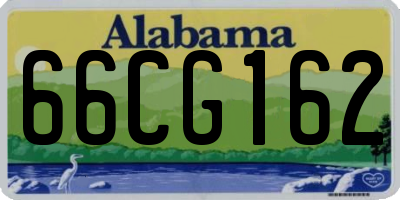 AL license plate 66CG162