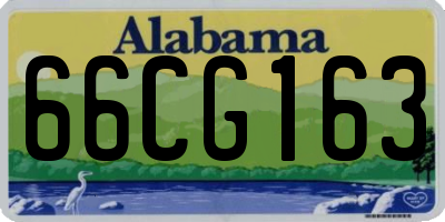 AL license plate 66CG163