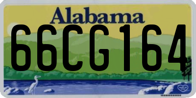 AL license plate 66CG164