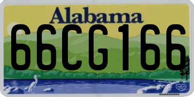 AL license plate 66CG166