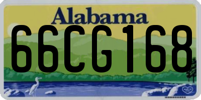 AL license plate 66CG168