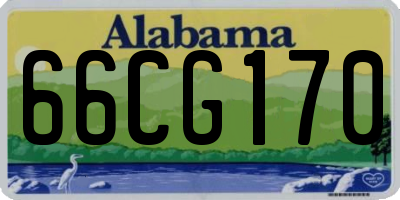 AL license plate 66CG170