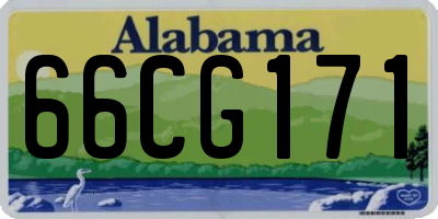 AL license plate 66CG171