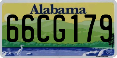 AL license plate 66CG179