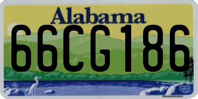 AL license plate 66CG186