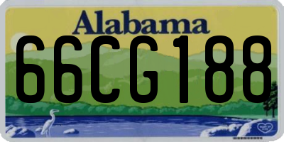 AL license plate 66CG188