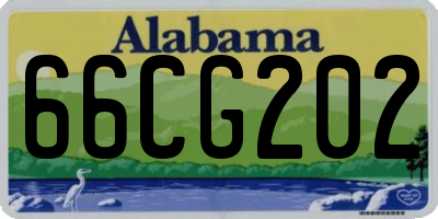 AL license plate 66CG202