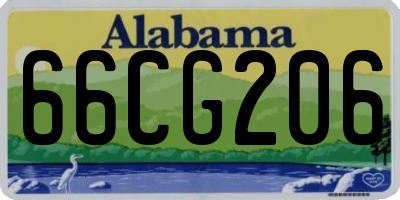 AL license plate 66CG206