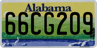 AL license plate 66CG209