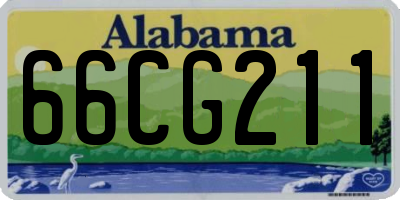 AL license plate 66CG211