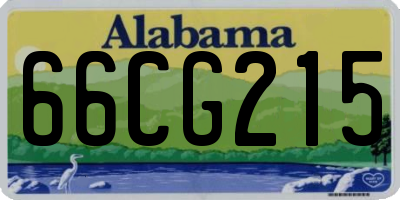 AL license plate 66CG215