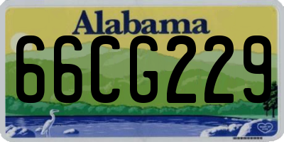 AL license plate 66CG229