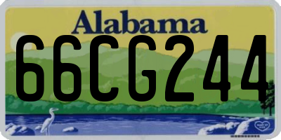 AL license plate 66CG244