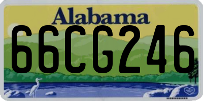 AL license plate 66CG246