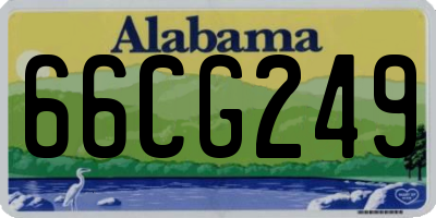 AL license plate 66CG249