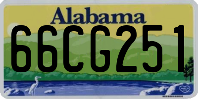 AL license plate 66CG251