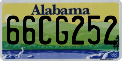 AL license plate 66CG252