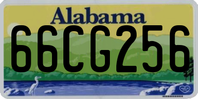 AL license plate 66CG256