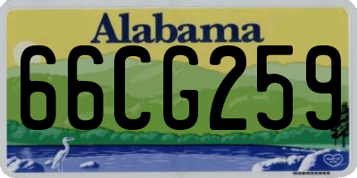 AL license plate 66CG259