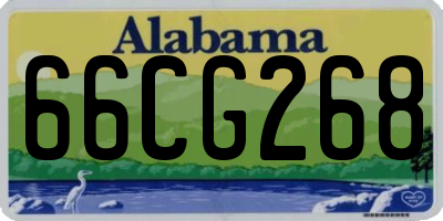 AL license plate 66CG268
