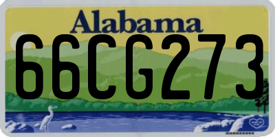 AL license plate 66CG273