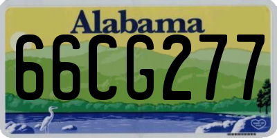 AL license plate 66CG277