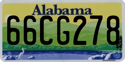 AL license plate 66CG278