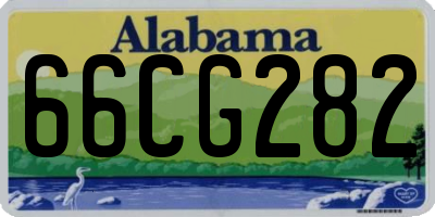 AL license plate 66CG282