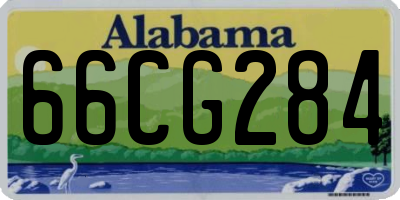 AL license plate 66CG284